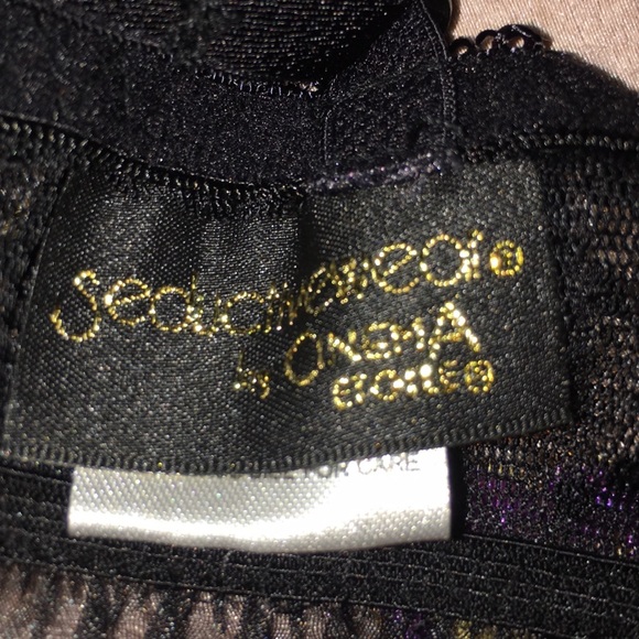 Cinema Marabou Negligee Nightie teddy Bustier Gown - Picture 7 of 10